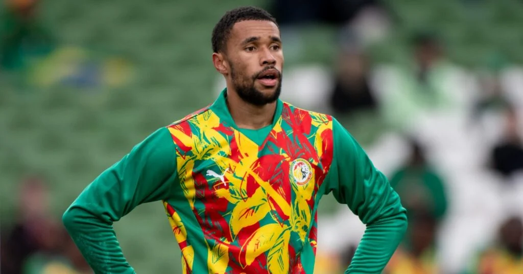 Yéhvann Diouf, gardien sénégalais, lors de la CAN