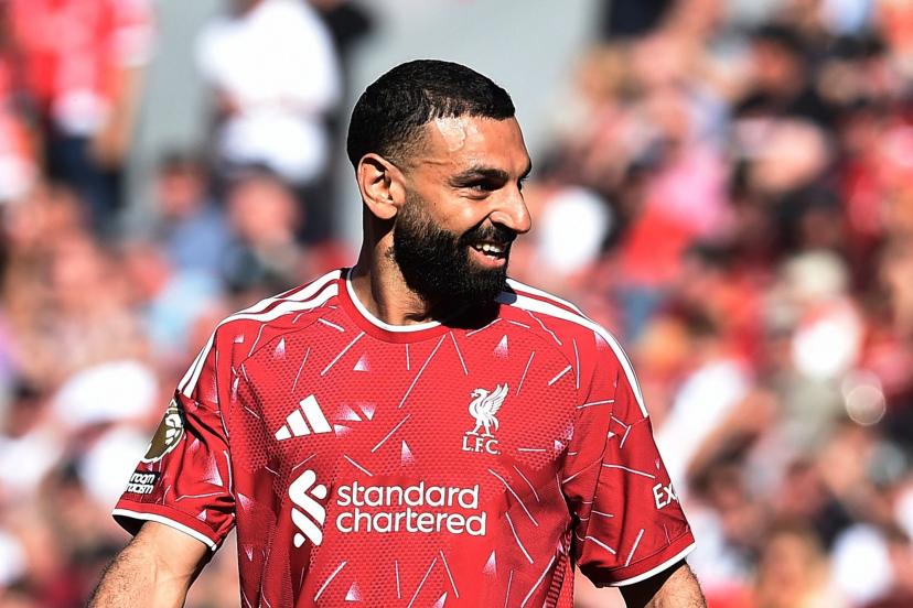 Mohamed Salah a délivré une passe décisive contre Brentford dimanche.