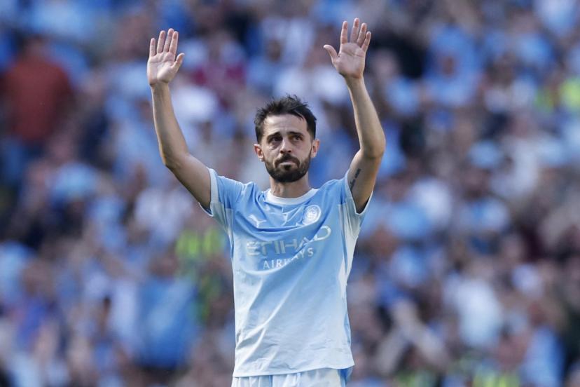 Bernardo Silva a fait ses adieux à l'Etihad Stadium dimanche. (J.Cairnduff/Action images via Reuters)