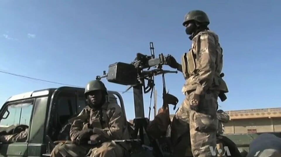 Forces armées maliennes lors d'une opération conjointe