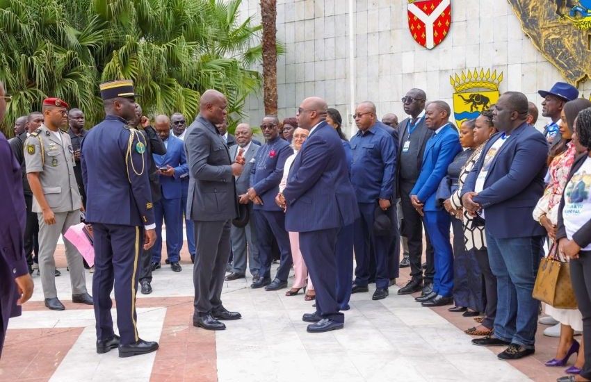 Délégation de l'Ogooué-Maritime reçue au Palais présidentiel