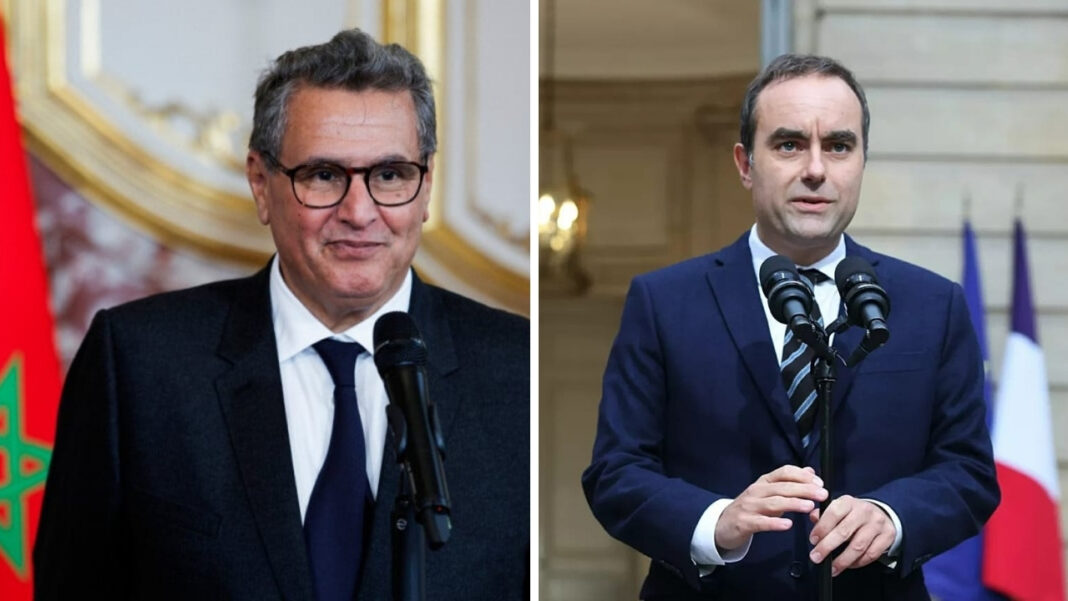 Discussion bilatérale Maroc-France Rencontre entre Aziz Akhannouch et Sébastien Lecornu