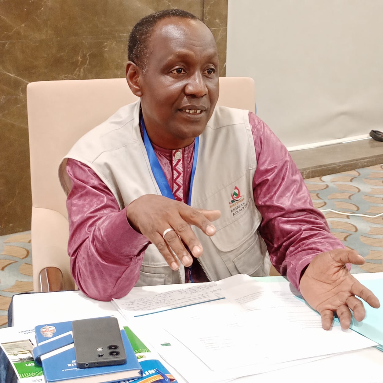 Boubacar Hamidou, directeur de la HACP, présente les initiatives de stabilisation et de renforcement de la paix