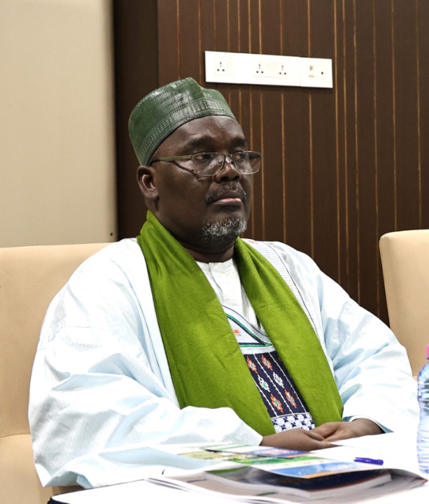 Cheikh Barham Aboubacar, coordinateur du CDIR, lors d'une intervention pour la paix