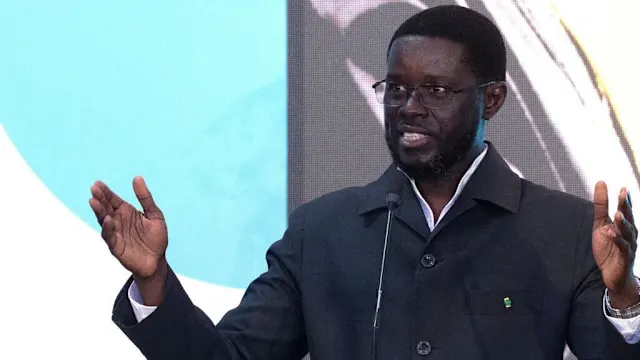 Diomaye Faye lors de l'annonce de son nouveau parti politique au Sénégal