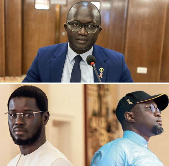 portrait de yankhoba diémé lors d'un entretien politique
