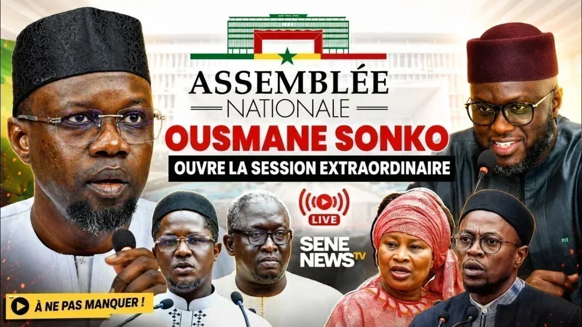 Session parlementaire exceptionnelle au Sénégal : Ousmane Sonko déclenche des enquêtes Session parlementaire exceptionnelle au Sénégal : Ousmane Sonko déclenche des enquêtes