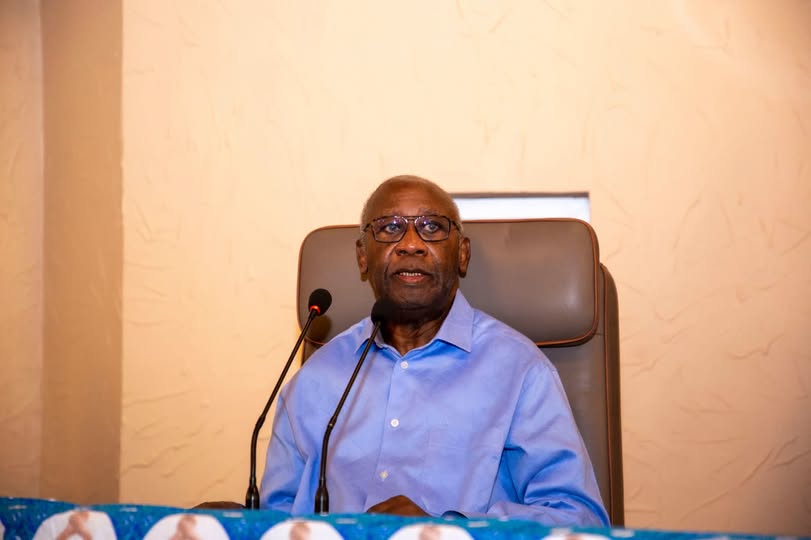 Portrait de Laurent Gbagbo et dirigeants du PPA-CI