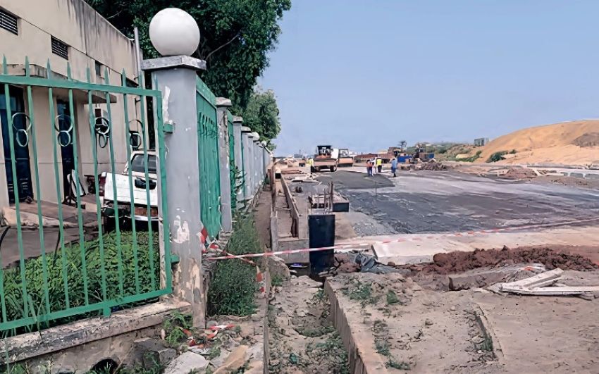 Chantier du Boulevard de la Transition à Libreville